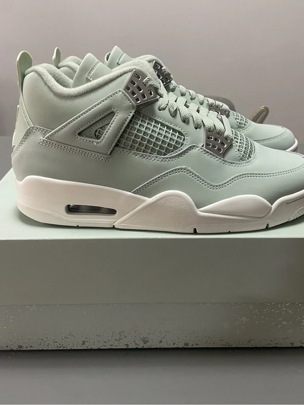 Jordan 4 Retro Men's Sneakers - Seafoam